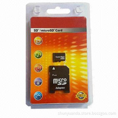 SD cards with 1, 2, 4, 8, 16 and 32GB capacities and data retention of 10 years
